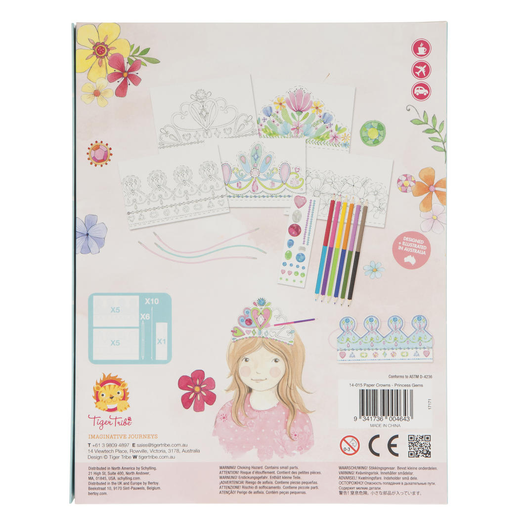 Tiger Tribe Paper Crowns Princess Gems available at Bear & Moo