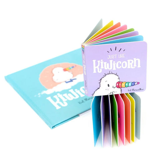 Just Like Kiwicorn Mini Board Book by Kat Merewether from Bear & Moo