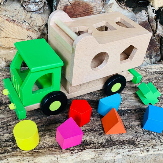 Discoveroo Sort N Tip Garbage Truck available at Bear & Moo