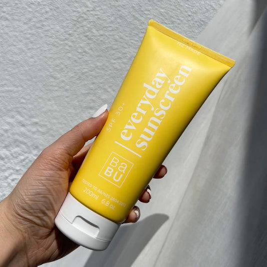 Babu Everyday Sunscreen 200ml available at Bear & Moo