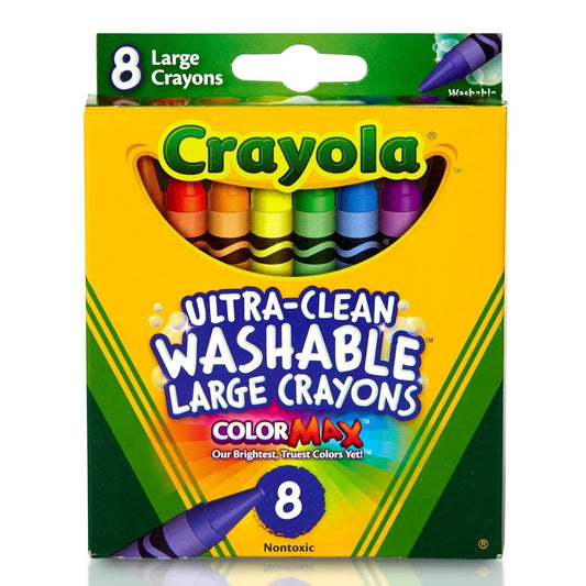 Crayola Large Washable Crayons | 8 Pack available at Bear & Moo