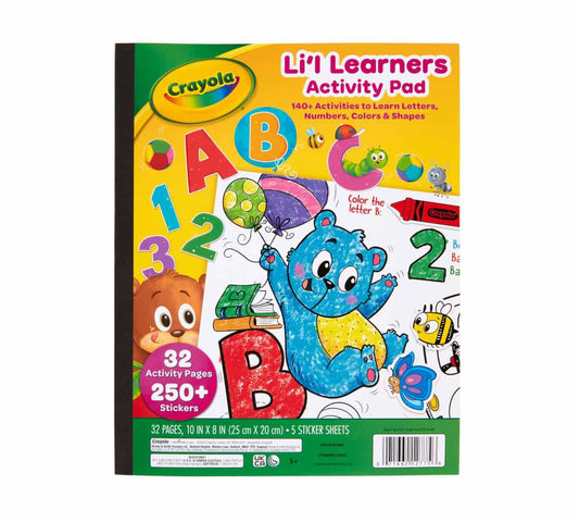 Crayola Lil' Learners Activity Pad available at Bear & Moo