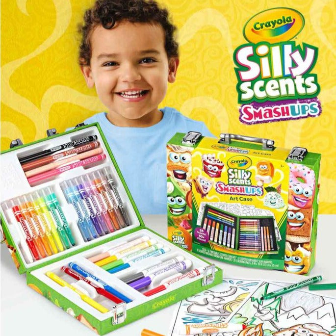 Crayola Silly Scents Smash Ups Mini Art Case available at Bear & Moo