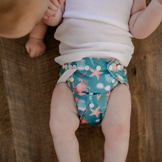 Beach Adventures Cloth Nappy | One Size Fits Most