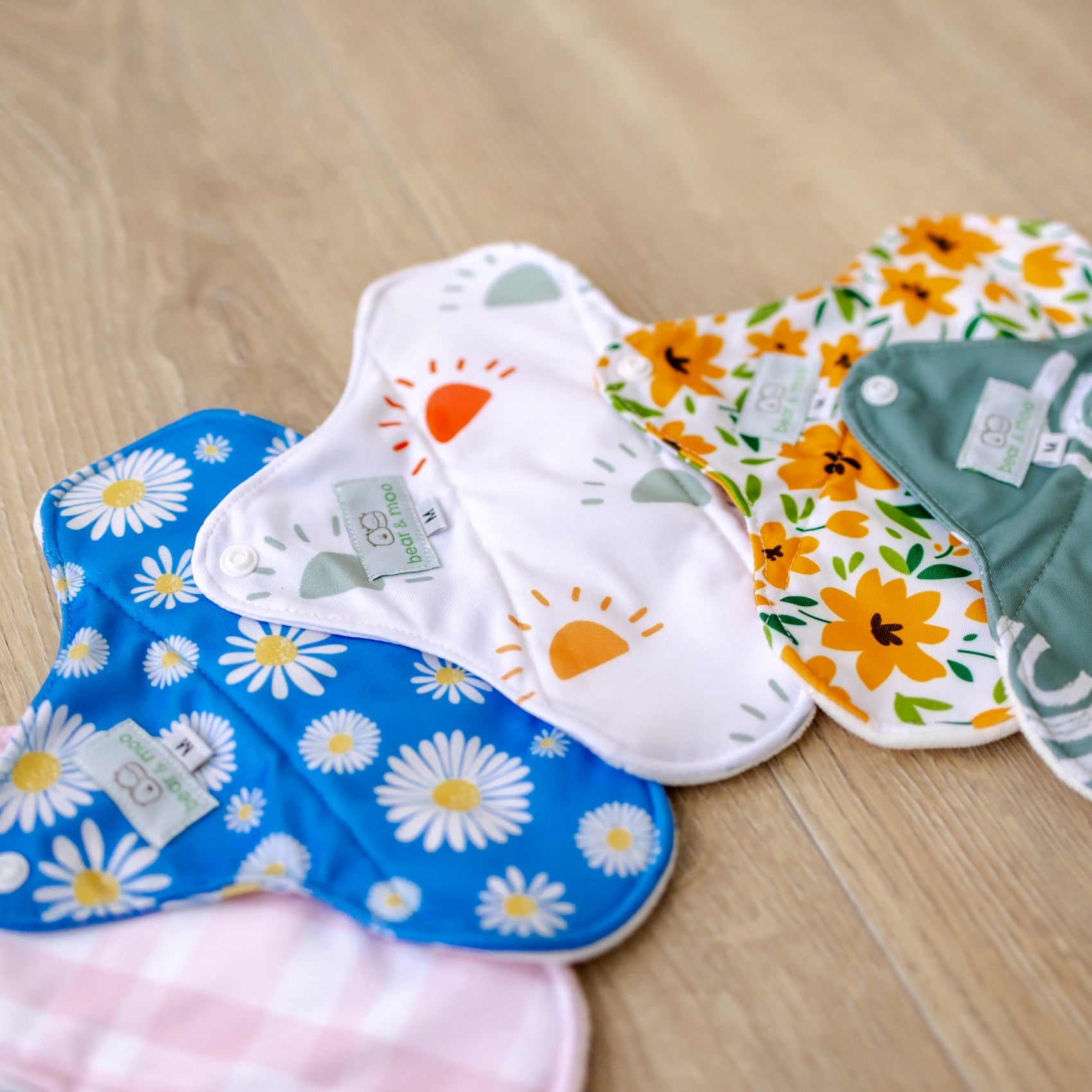 Bear & Moo Reusable Sanitary Pad | Spring Flora