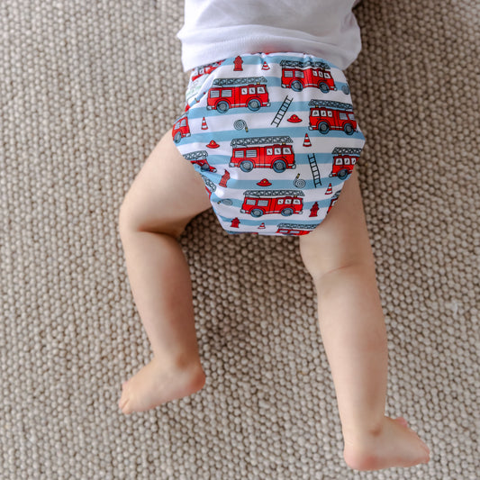 Red Hot Rescue Cloth Nappy | One Size Fits Most