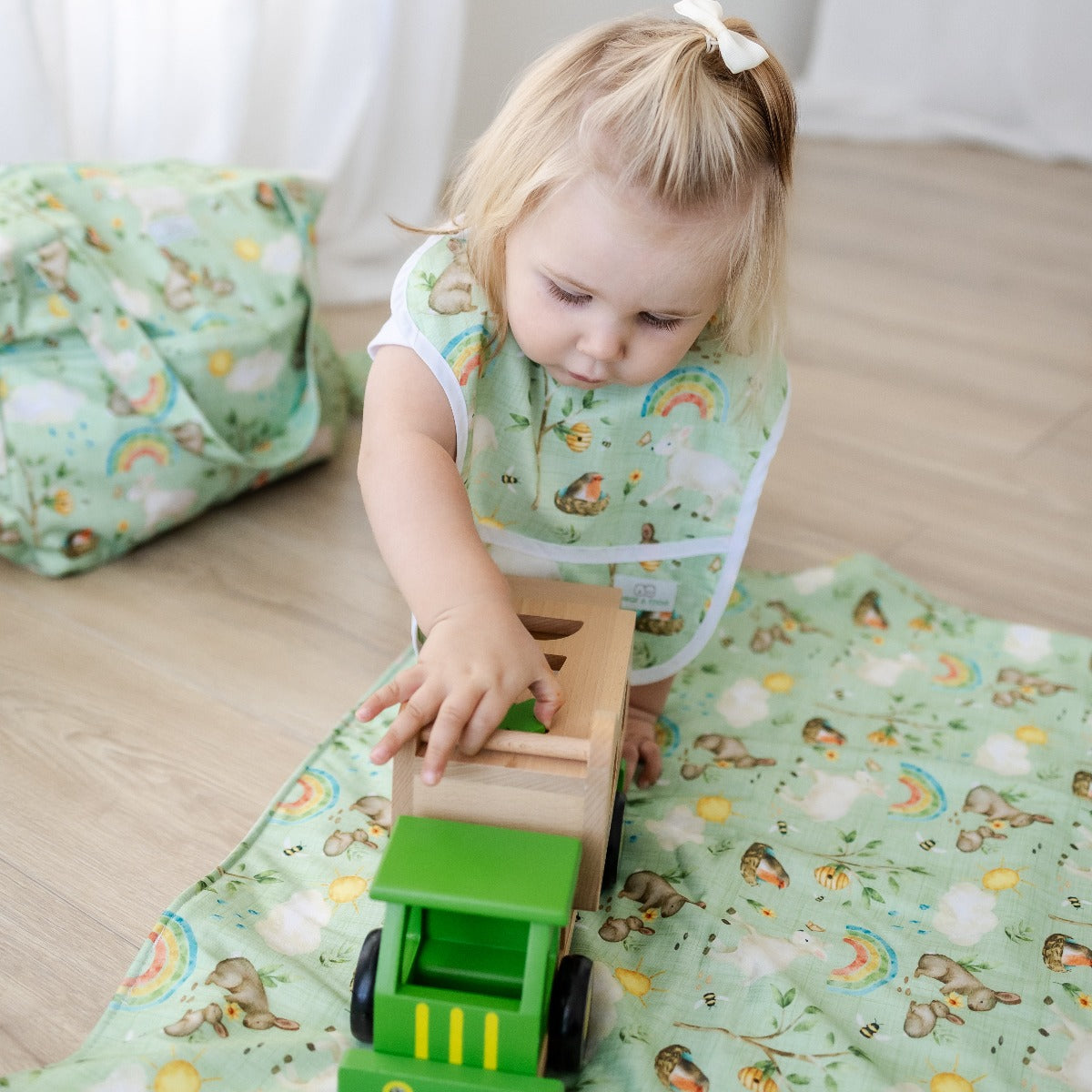 Bear & Moo Reusable Change Mat | Bamboo Velour Change Mat