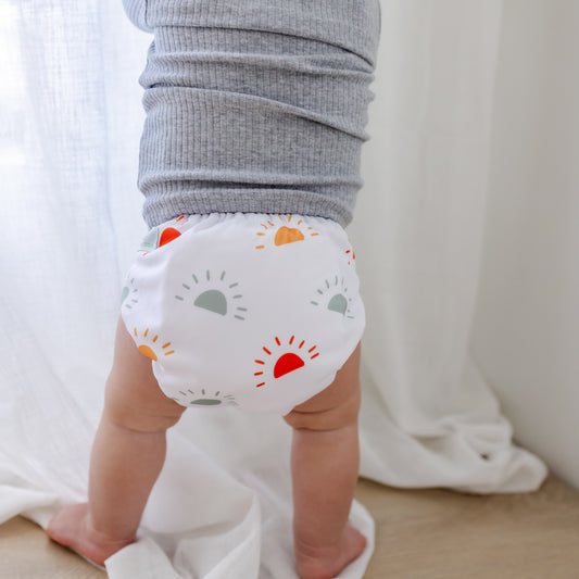 Bear & Moo Reusable Cloth Nappy | One Size Fits Most | Happy Days