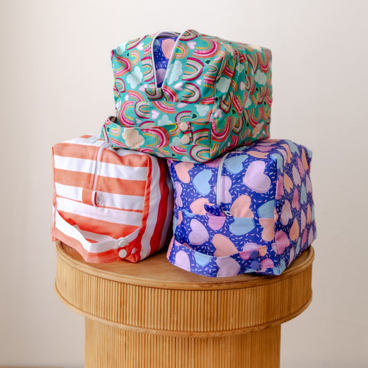 Nappy Pod | Coral Stripes