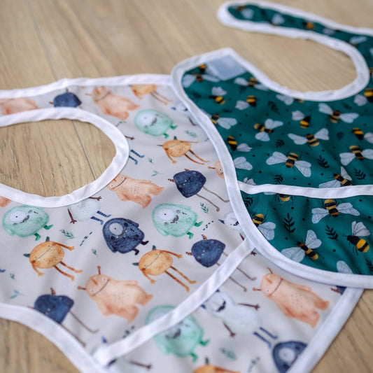 Bear & Moo Classic Bib | Monsters