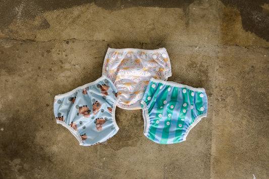 Tidal Lines Swim Nappy