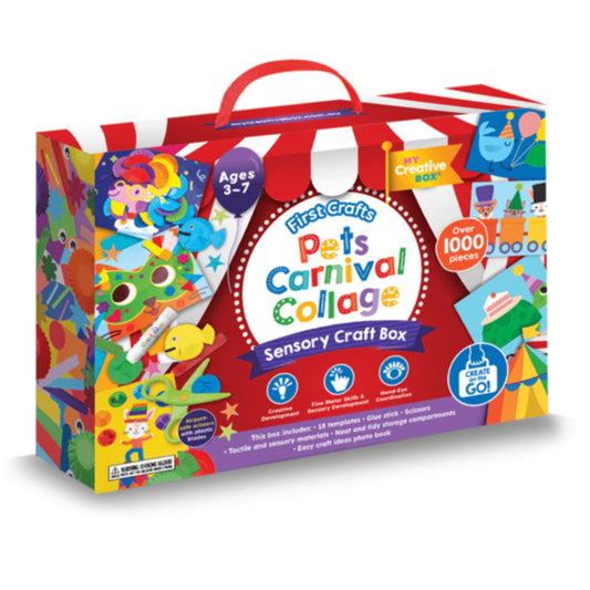 My Creative Box Pets Carnival Collage Sensory Craft Box available at Bear & Moo