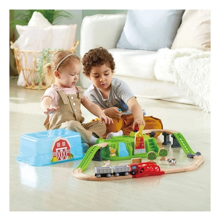 Hape Countryside Train Bucket Set available at Bear & Moo