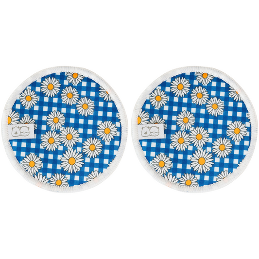 Bear & Moo Reusable Breast Pads | Daisy Gingham print