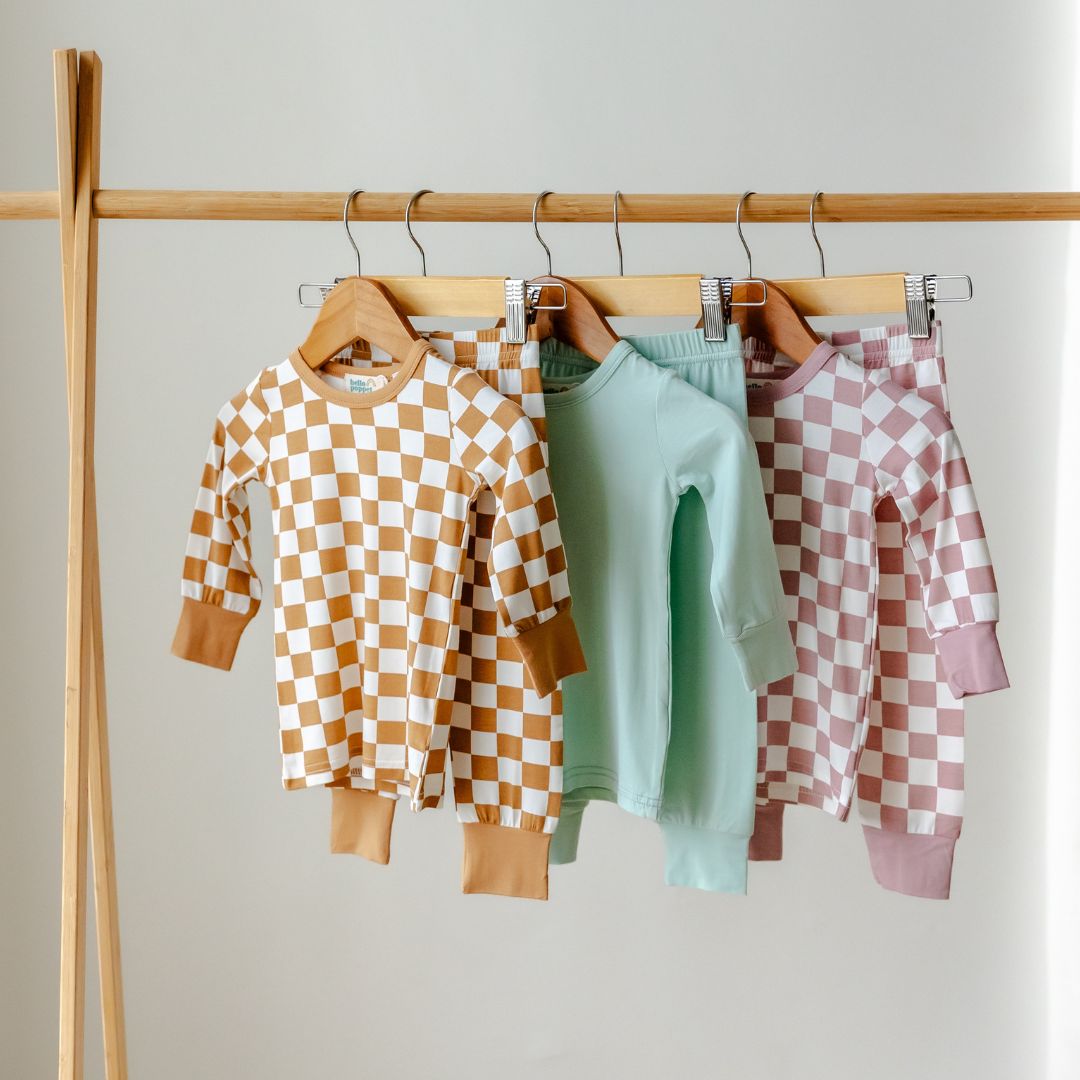 Hello Poppet Ribbed Pyjamas available at Bear & Moo