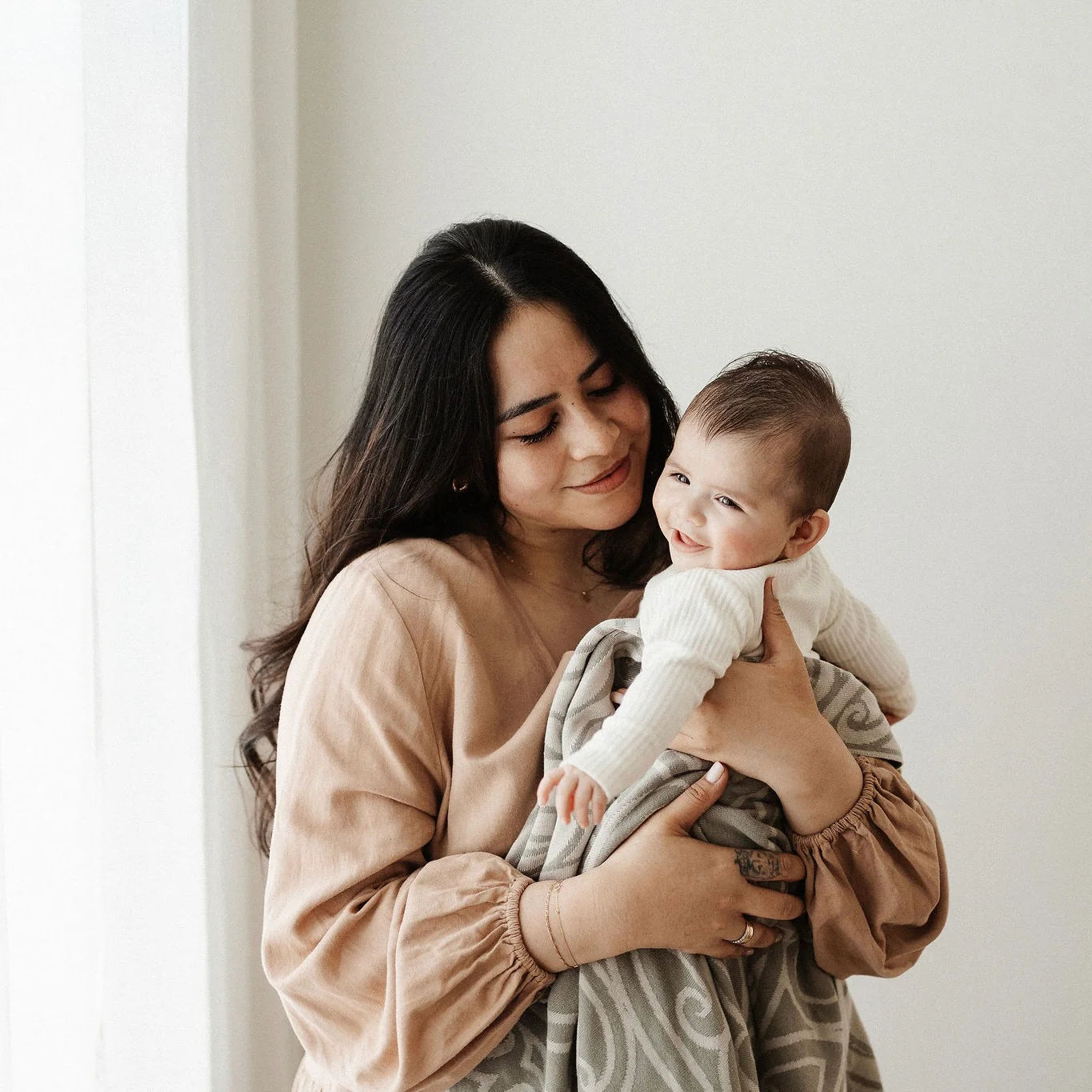 BO & KO Baby Mohimohi Woven Pēpi Blanket | Huruwhenua available at Bear & Moo