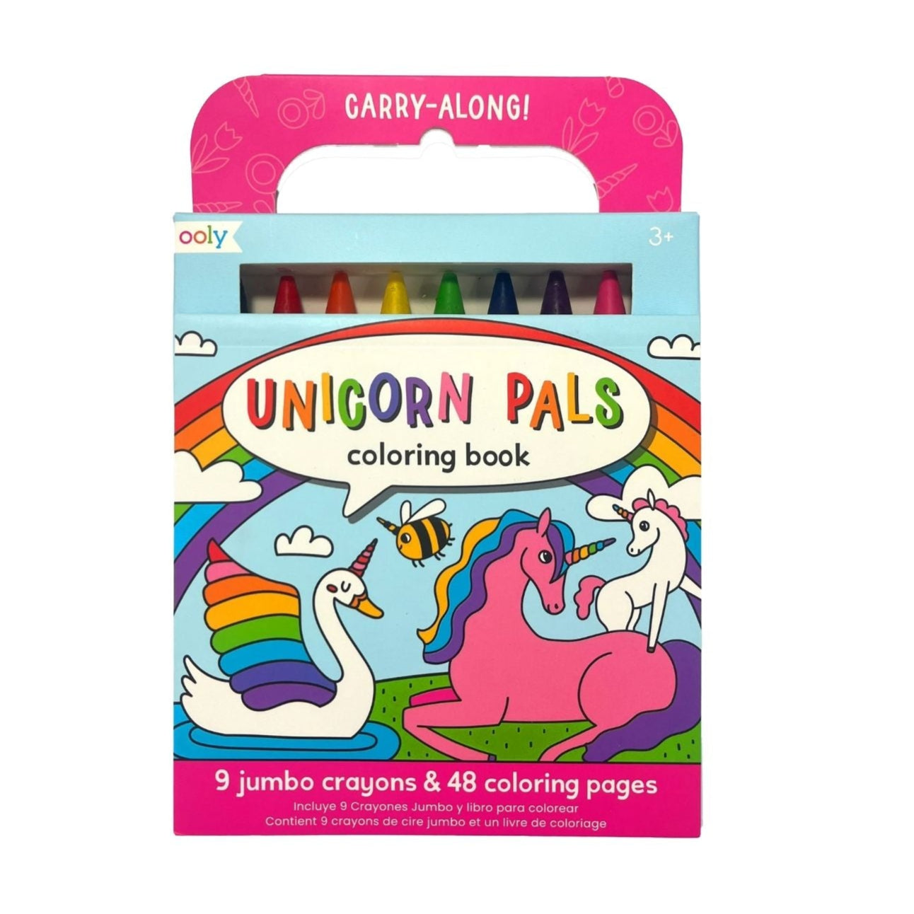 Carry Along Colouring Book & Crayon Set | Unicorn Pals available at Bear & Moo