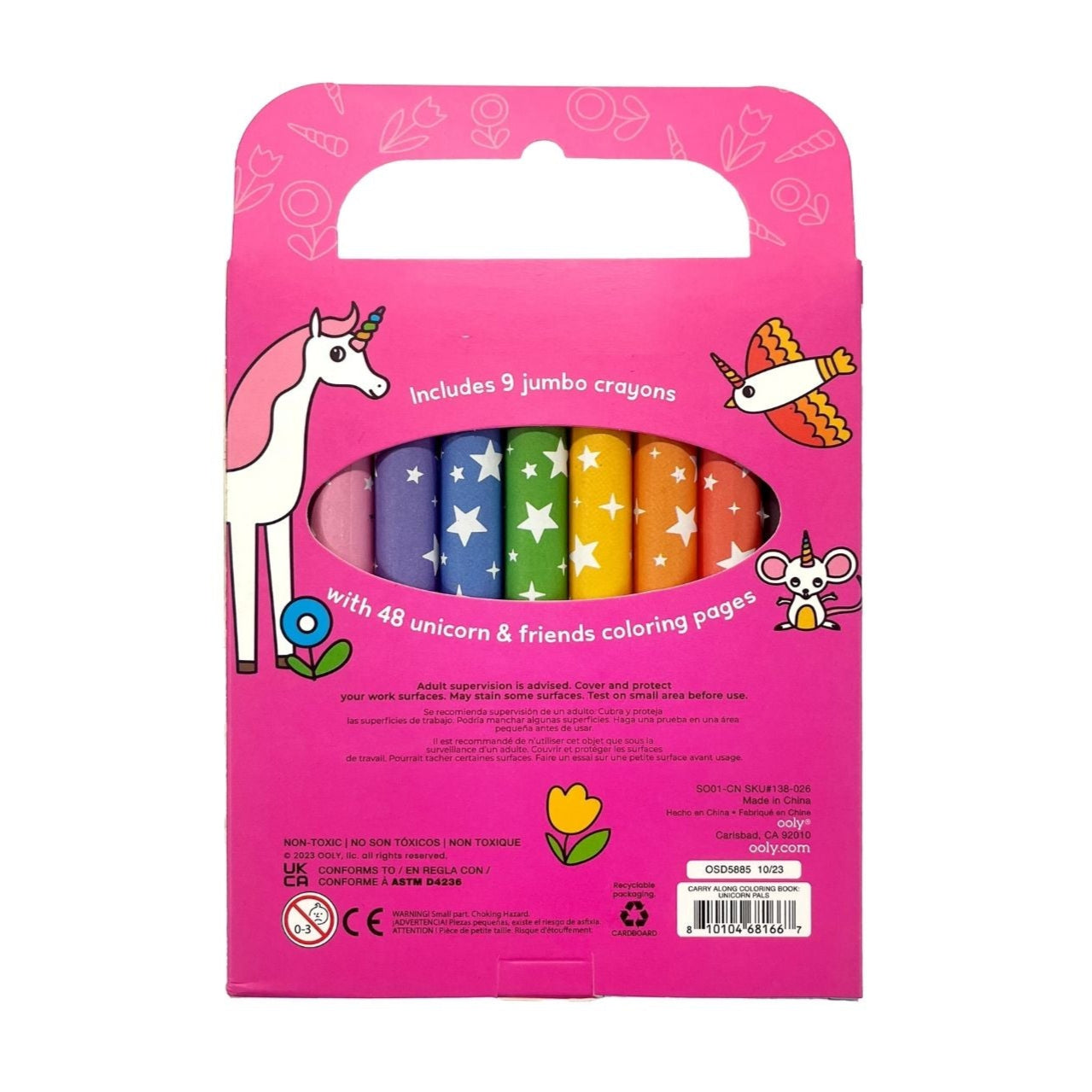 Carry Along Colouring Book & Crayon Set | Unicorn Pals available at Bear & Moo