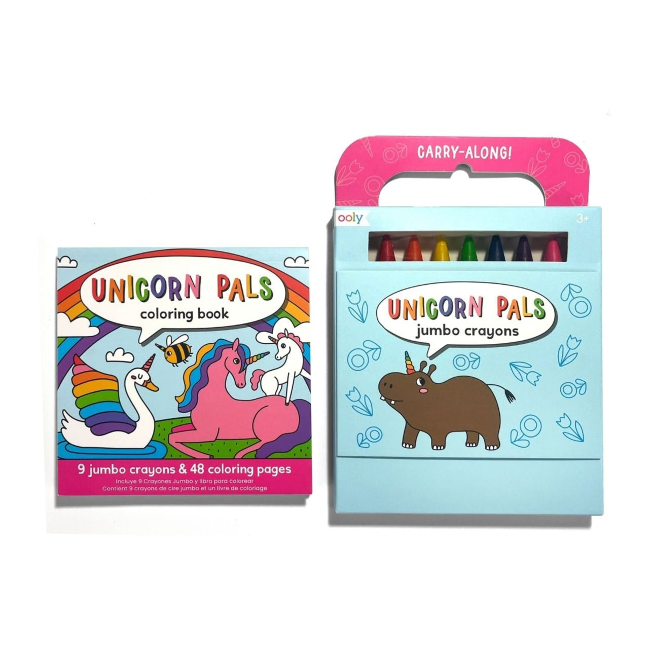 Carry Along Colouring Book & Crayon Set | Unicorn Pals available at Bear & Moo