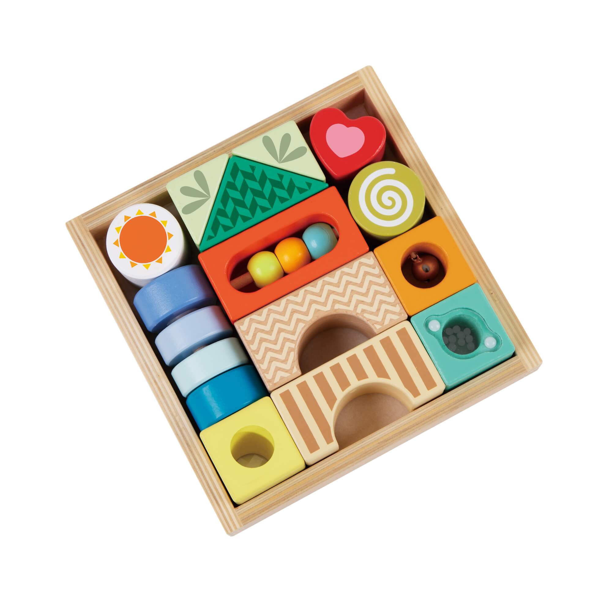 Classic World Exploration Blocks Wooden Creative Play Bear Moo