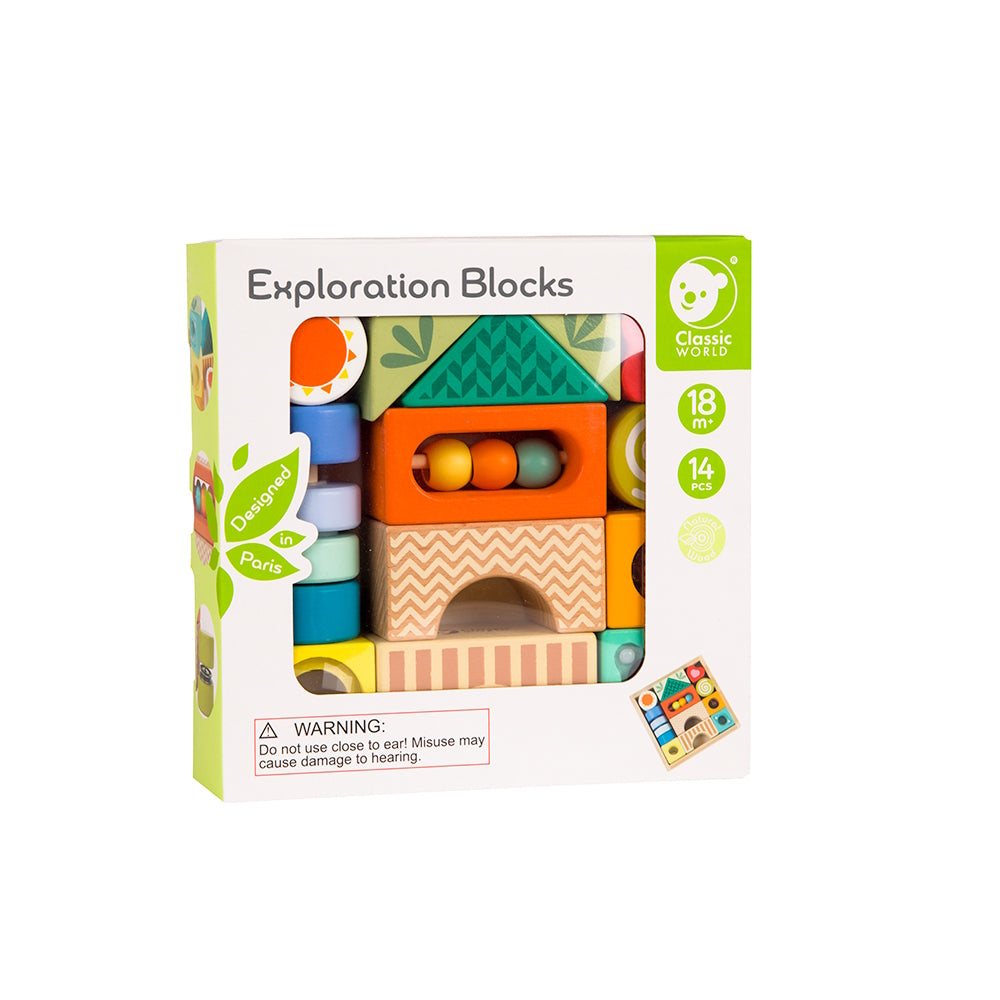 Classic World Exploration Blocks | Wooden Blocks | available at Bear & Moo