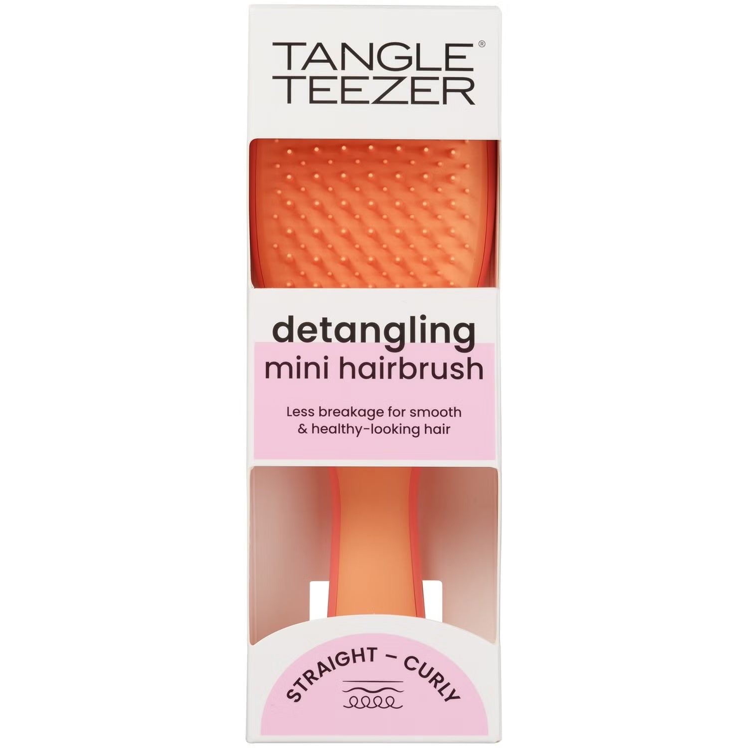 Tangle Teezer Mini Ultimate Detangler in Salmon Pink & Apricot available at Bear & Moo