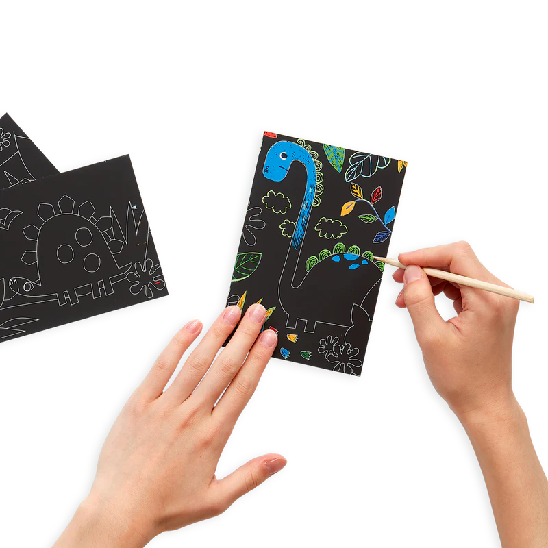 Ooly Mini Scratch & Scribble Art Kit | Dino Days available at Bear & Moo