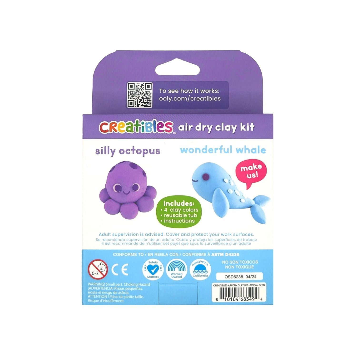 Creatibles Mini Air Dry Clay | Ocean BFF's available at Bear & Moo