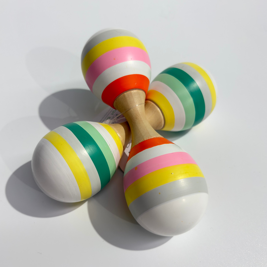 Wooden Double Head Maracas Rattle