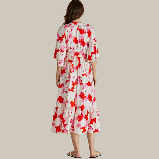 Moxie Dress | Red Floral