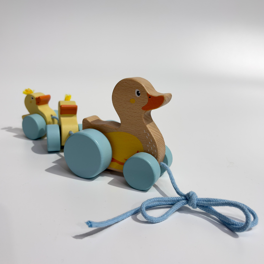 Wooden Pull Along Duck Family