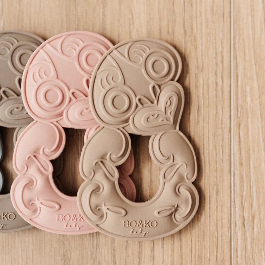 BO & KO Baby Tiki Teether | Posey available at Bear & Moo