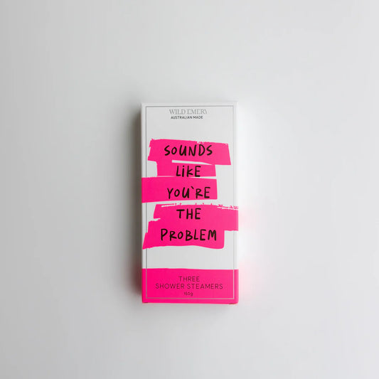 Wild Emery Shower Steamer 3 Pack | Sounds Like You're The Problem available at Bear & Moo