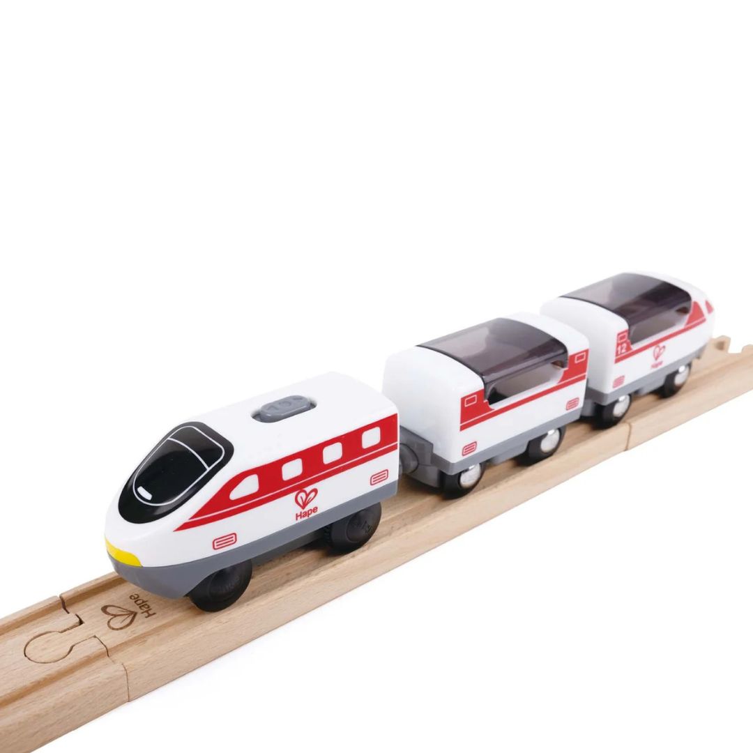 Hape Mega Metropolis Train Bucket Set available at Bear & Moo