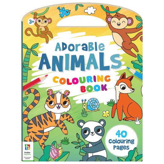 Hinkler Adorable Animals Shaped Colouring Book available at Bear & Moo