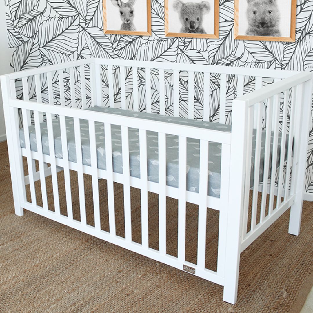 Babyhood Lulu Cot 4 in 1 | White available at Bear & Moo