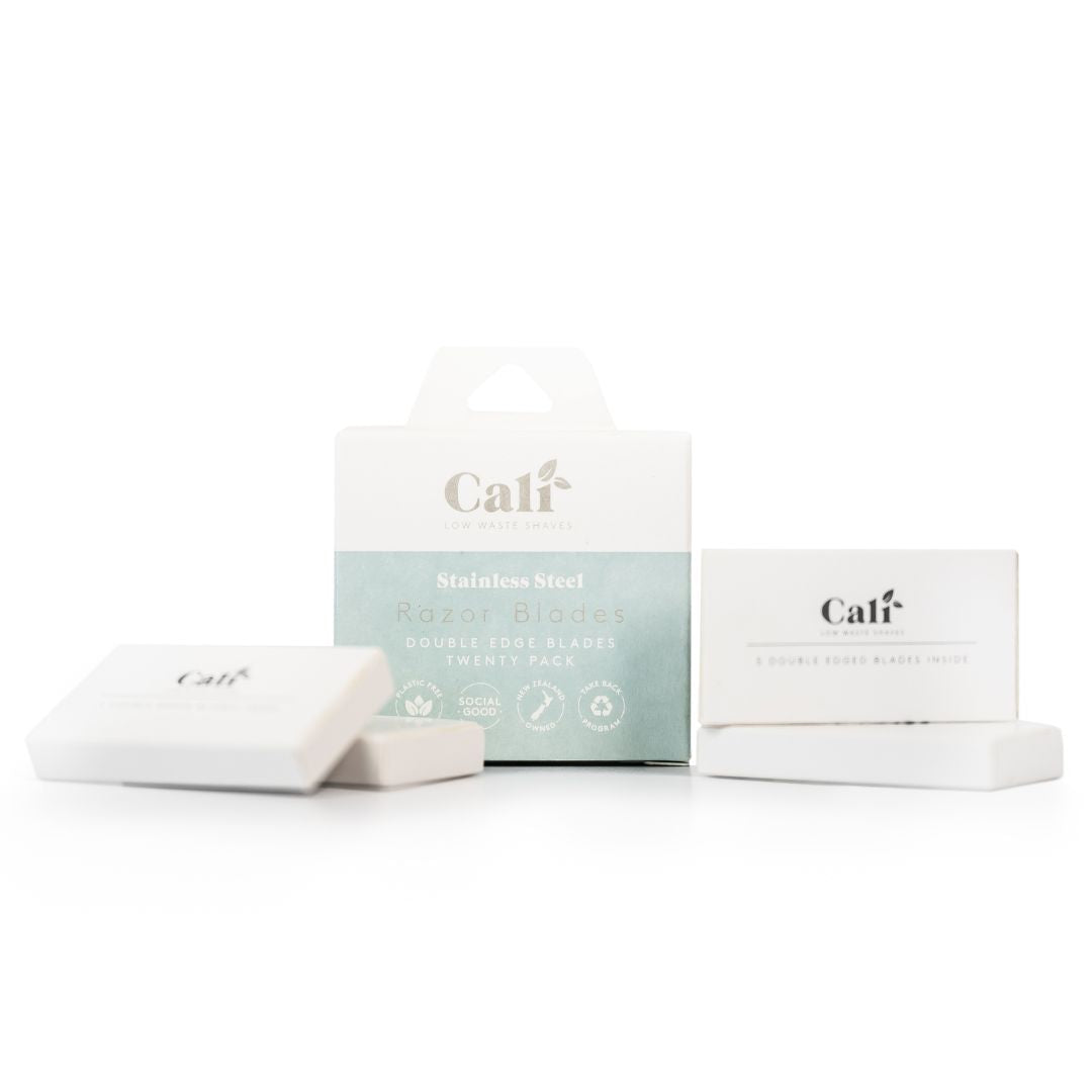 CaliWoods Safety Razor Blade Refill Pack available at Bear & Moo