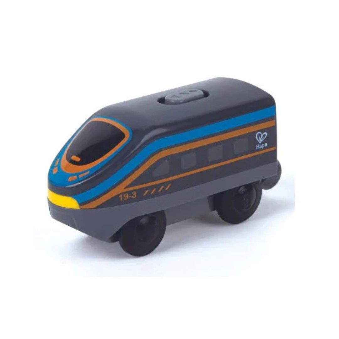 Hape Battery Powered Intecity Loco | Blue available at Bear & Moo
