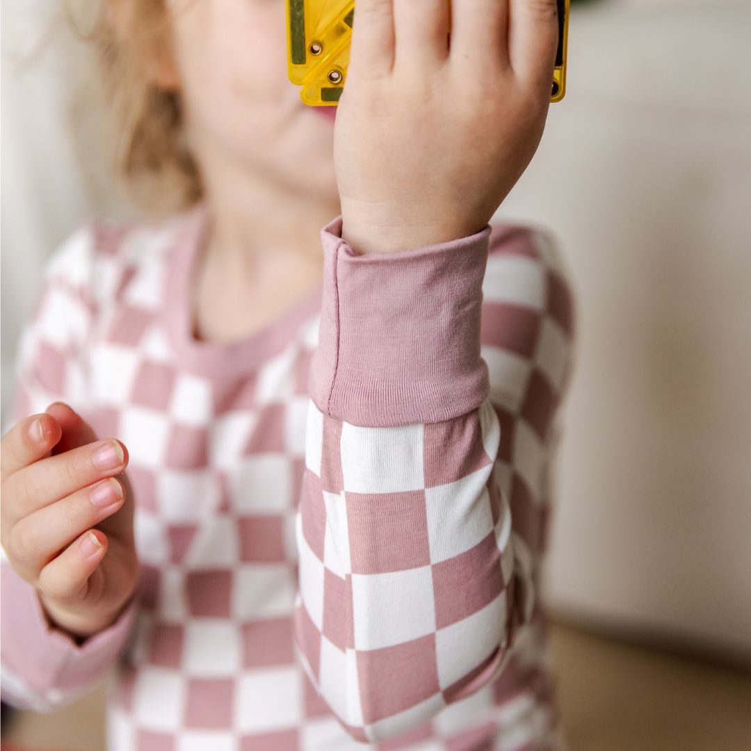 Hello Poppet Ribbed Pyjamas available at Bear & Moo