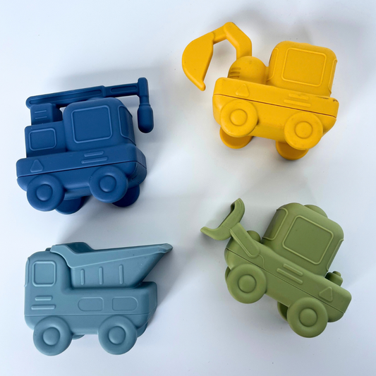 Construction Silicone Bath Toy Set