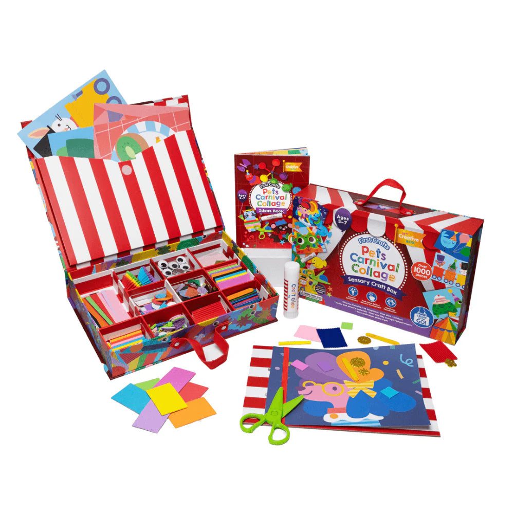 My Creative Box Pets Carnival Collage Sensory Craft Box available at Bear & Moo