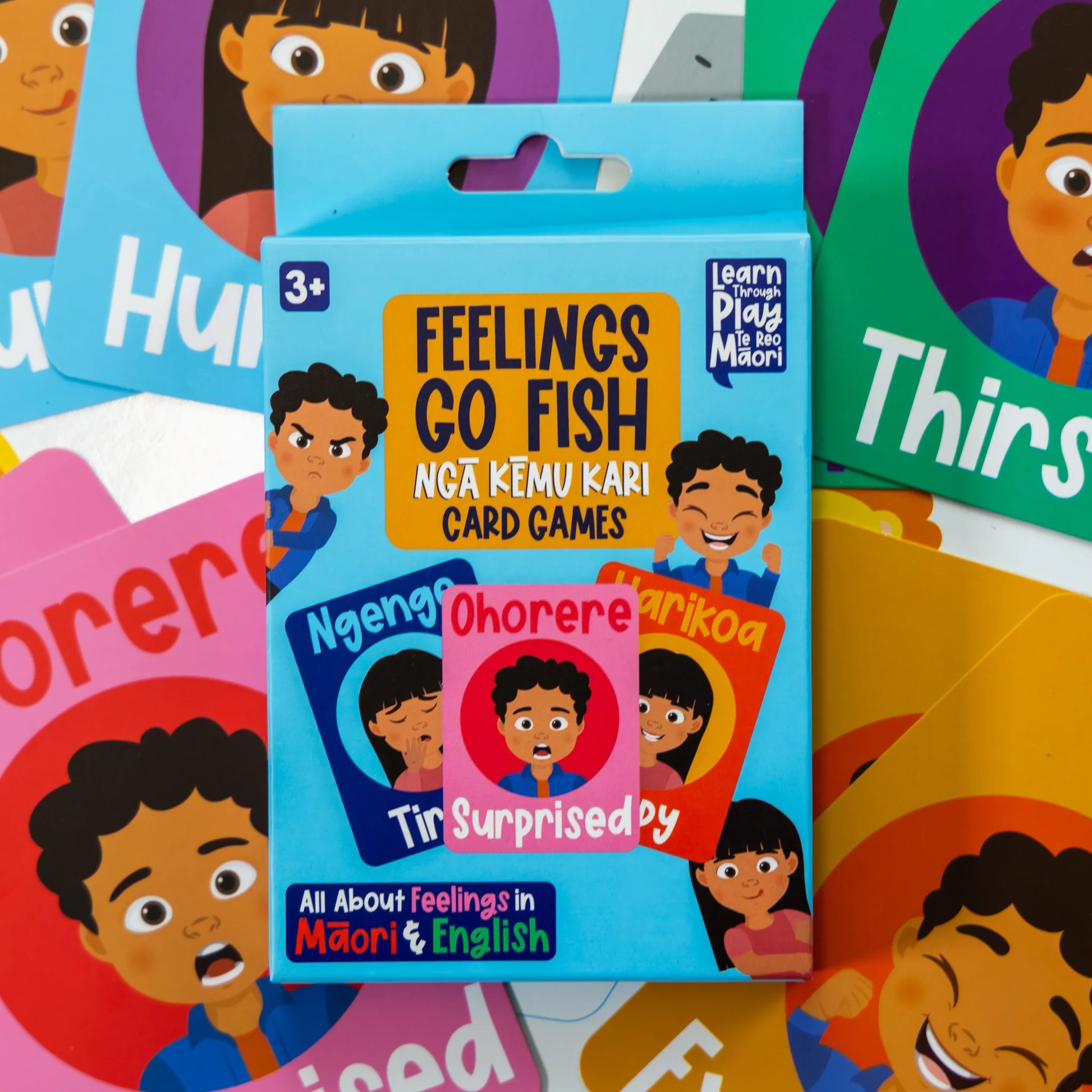 Koha Create Go Fish Game Te Reo Emotions available at Bear & Moo