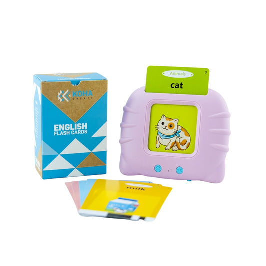 Koha Create English Flash Card Reader in Pink available at Bear & Moo