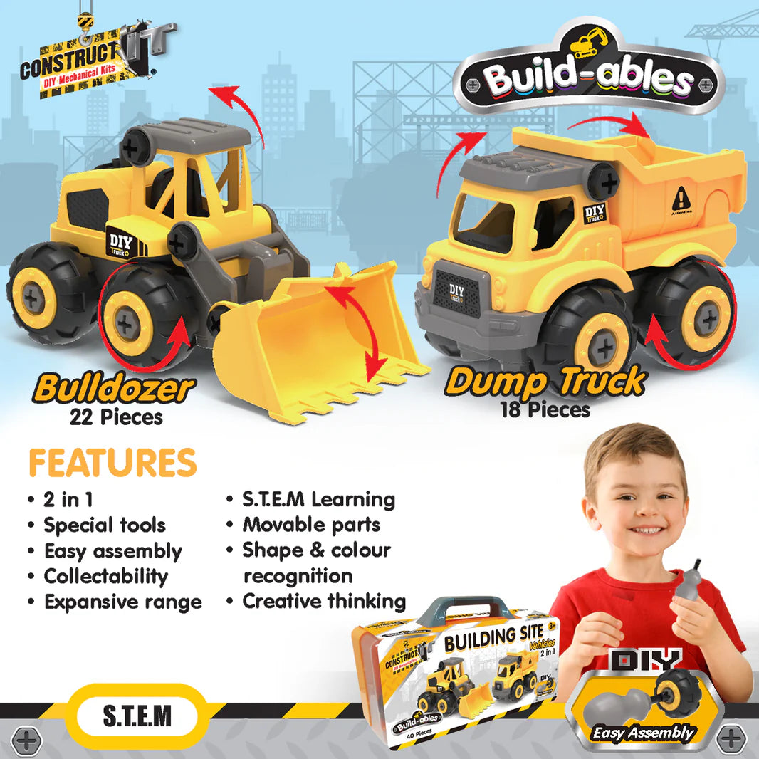 Construct IT Build-ables | Building Site Vehicles available at Bear & Moo
