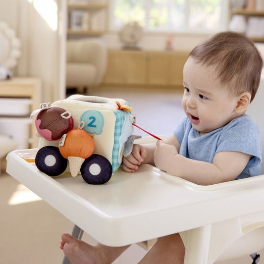 Hape Sensory Scoop Ice Cream Truck | Soft Toy available at Bear & Moo