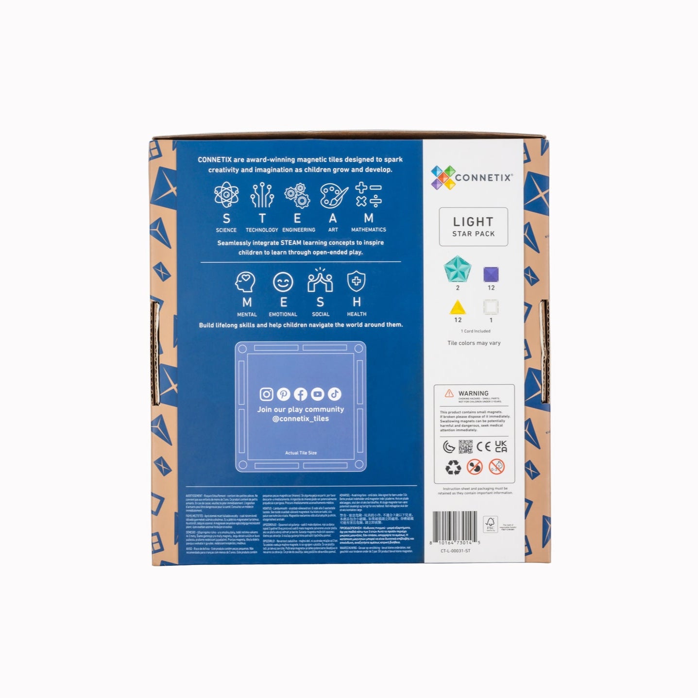 CONNETIX Light Star 28 Piece Pack available at Bear & Moo