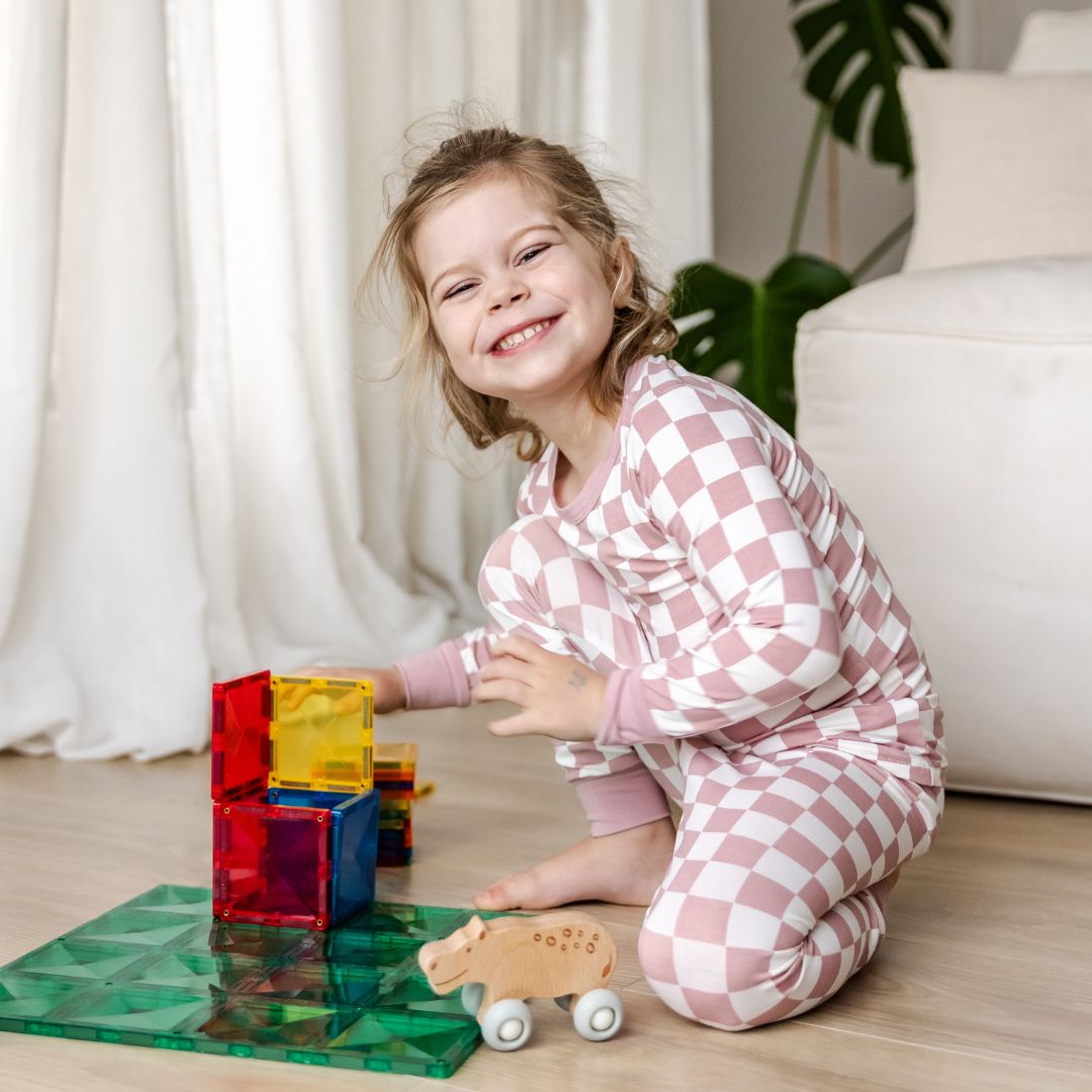 Hello Poppet Ribbed Pyjamas available at Bear & Moo