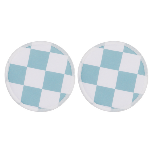 Bear & Moo Reusable Breast Pads in Checkerboard print