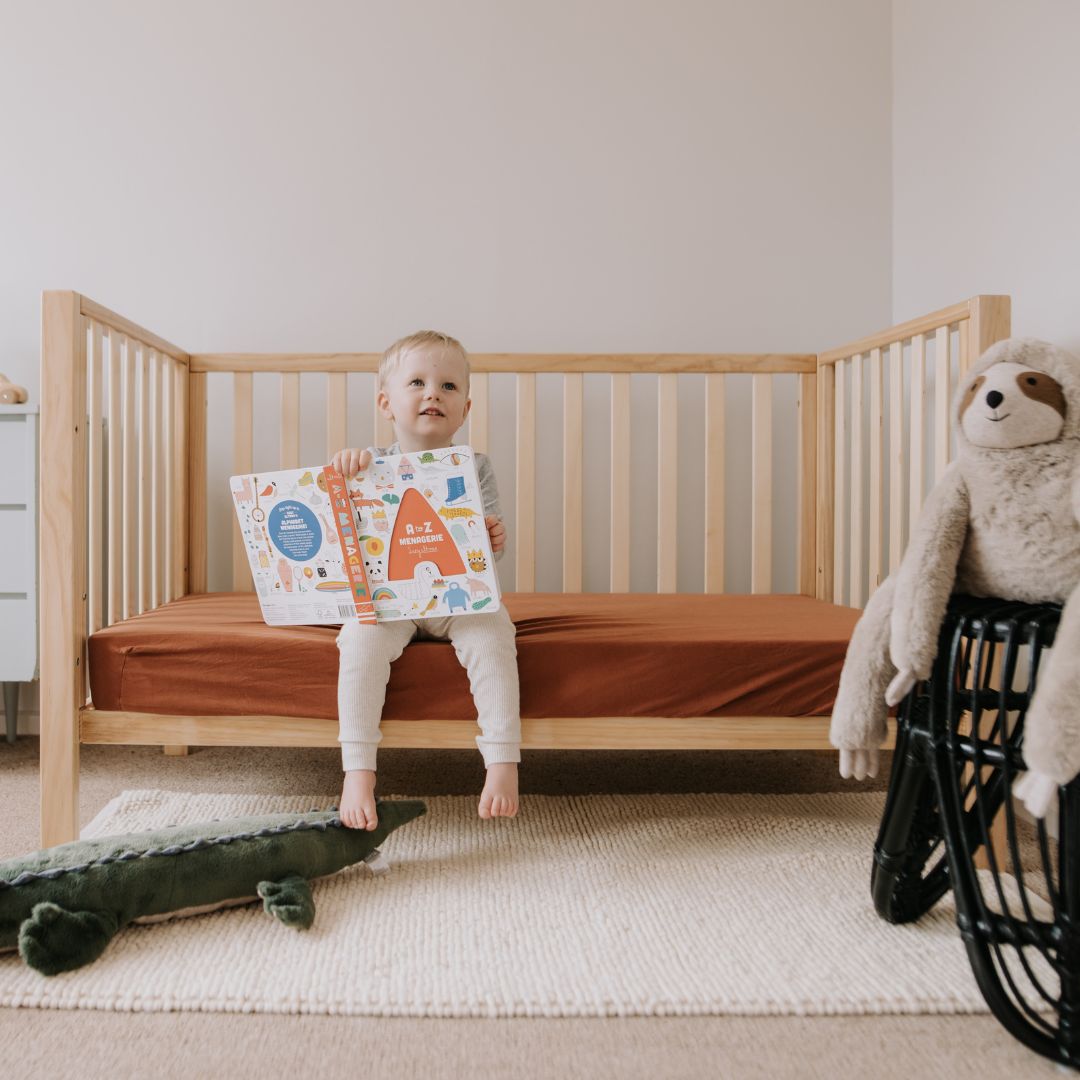 Babyhood Lulu Cot 4 in 1 | Natural available at Bear & Moo