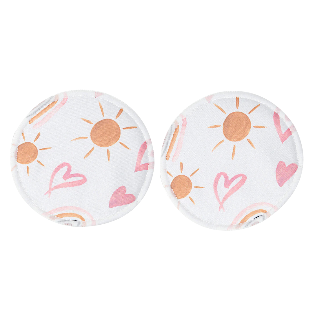 Bear & Moo Reusable Breast Pads in Sunny Days